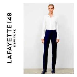 Lafayette 148 New York Navy “Bleecker” Pant